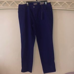 New Chico’s Jean Ankle Pants Purple/Blue